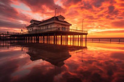 A building on a pier