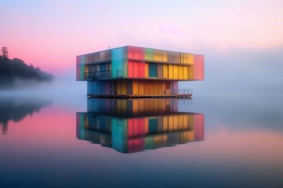 A building on the water