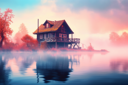 A house on the water