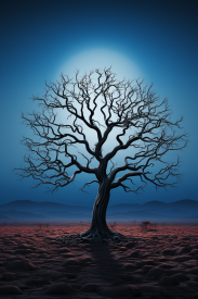 A tree in a desert