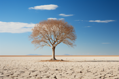 A tree in a desert