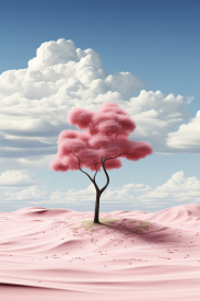 A tree in a desert