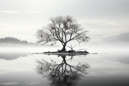 A tree in the water