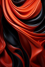 A red and black fabric