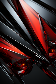 A close up of a black and red background