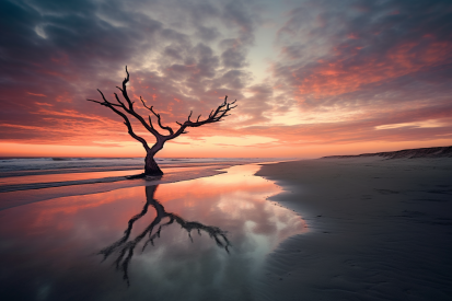 A tree in the water