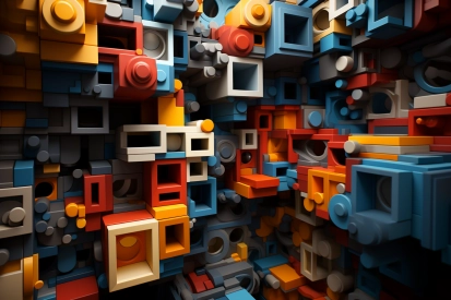 A group of colorful blocks