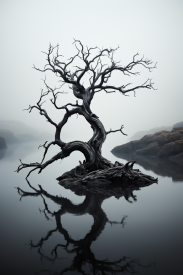 A tree in the water