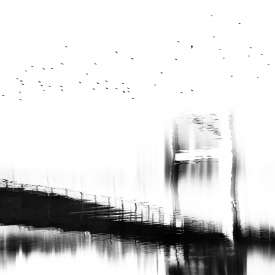 Bridge in Jökulsárlón, Iceland