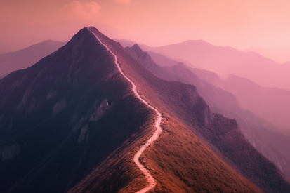 A path on a mountain