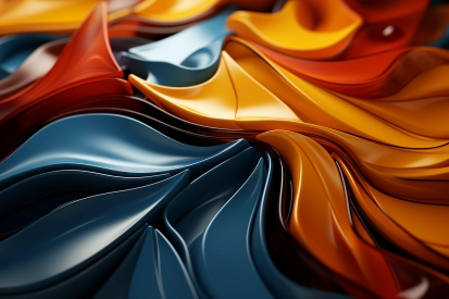 A close up of colorful shapes