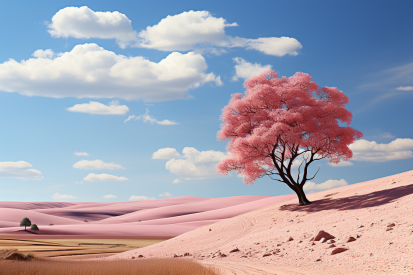 A tree in a desert