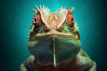 A close up of a lizard