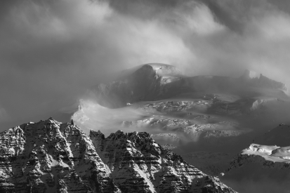 Top of Icelandic glacier