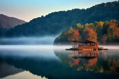 A building on the water