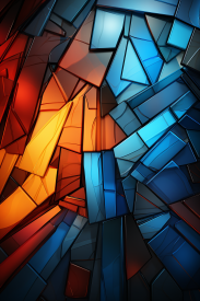 A colorful glass mosaic with different colors