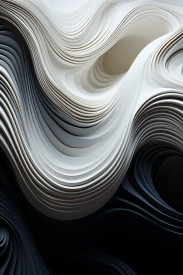 A white and black wavy lines