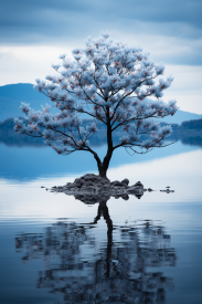 A tree in the water