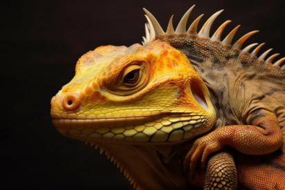 A close up of a lizard