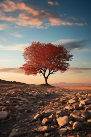 A tree in a desert