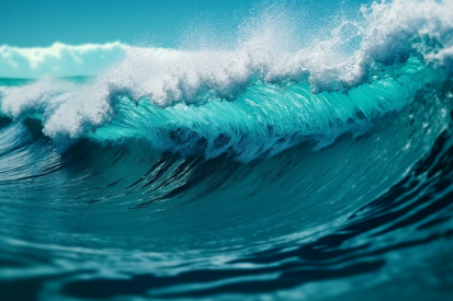 A wave in the ocean