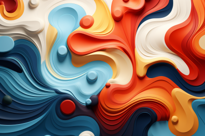 A colorful swirly background