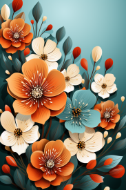A close up of flowers