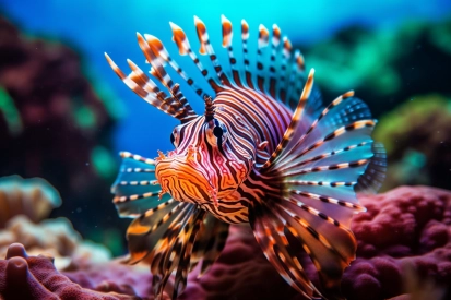 A fish swimming in water