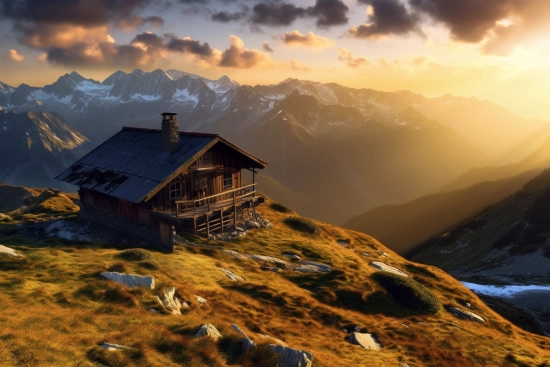 A house on a mountain