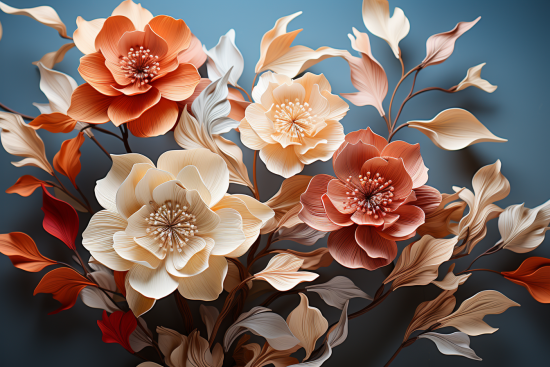 A close up of flowers