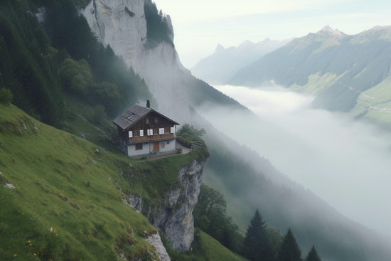 A house on a cliff