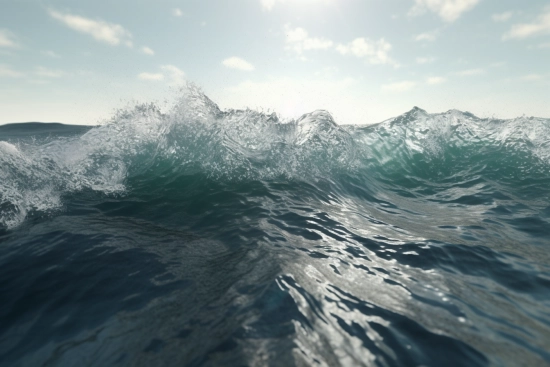 A wave in the ocean