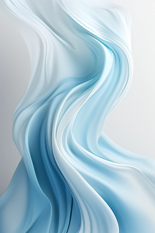 A white and blue fabric