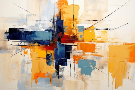 A painting of different colors