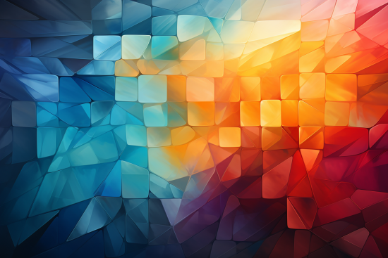 A colorful background with squares