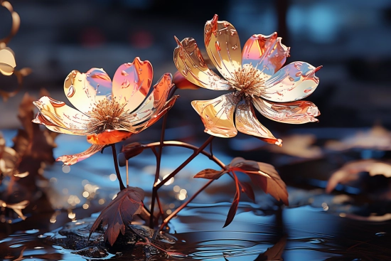 A close up of flowers