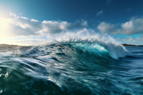 A wave in the ocean