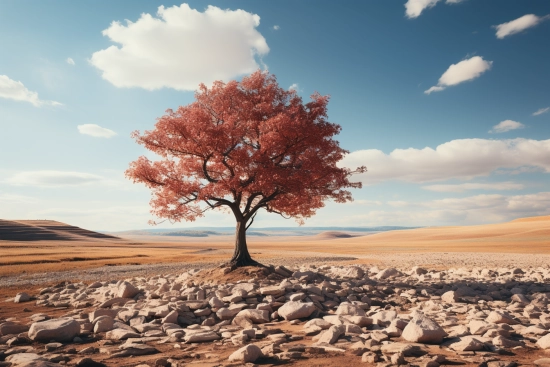 A tree in a desert