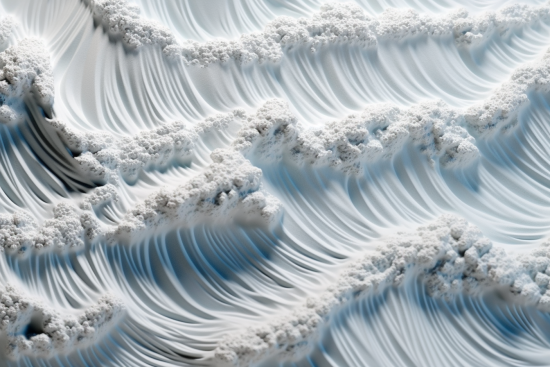 A white waves with white foam
