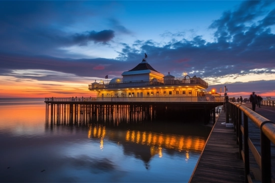 A building on a dock