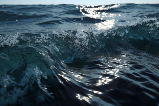 A close up of a wave