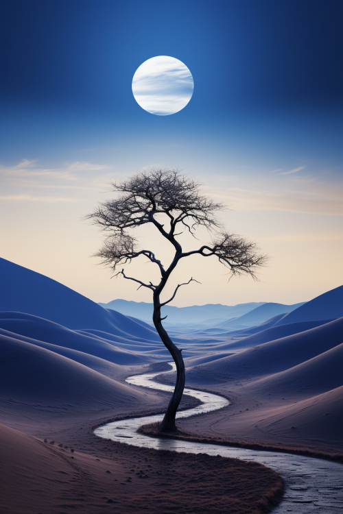 A tree in a desert