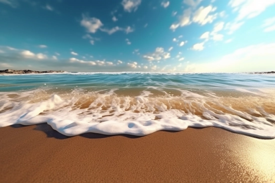 A wave on a beach