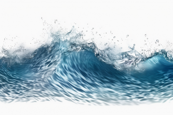 A close-up of a wave
