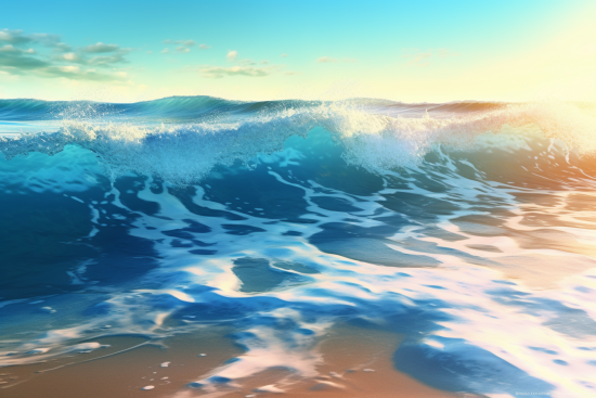 A wave on a beach