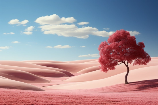 A tree in a desert