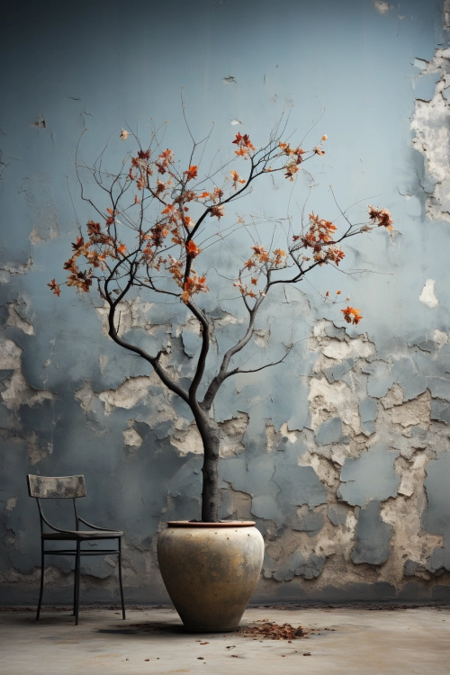 A tree in a pot
