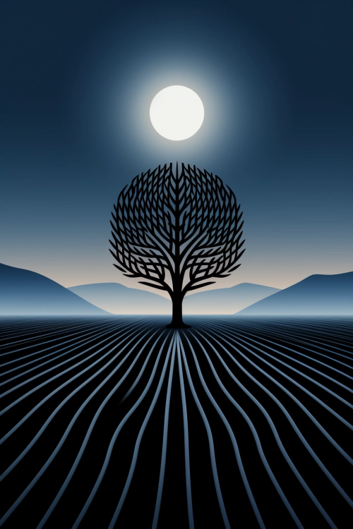 A tree in a field