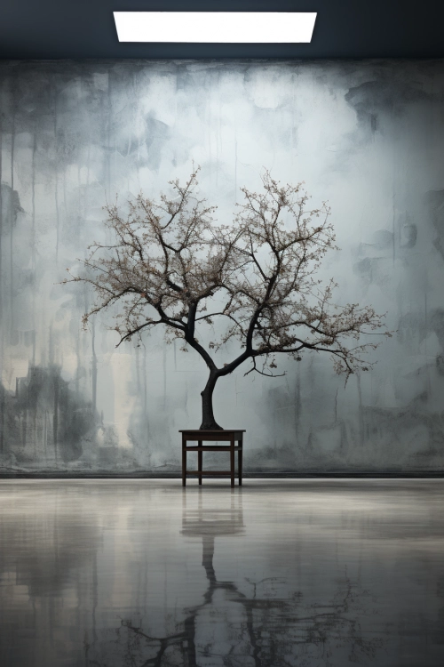 A tree on a table