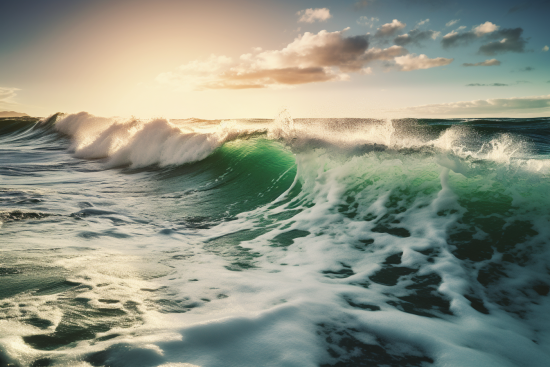 A wave in the ocean